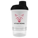 SHAKER 300ml +150ml - SVART OPAQUE